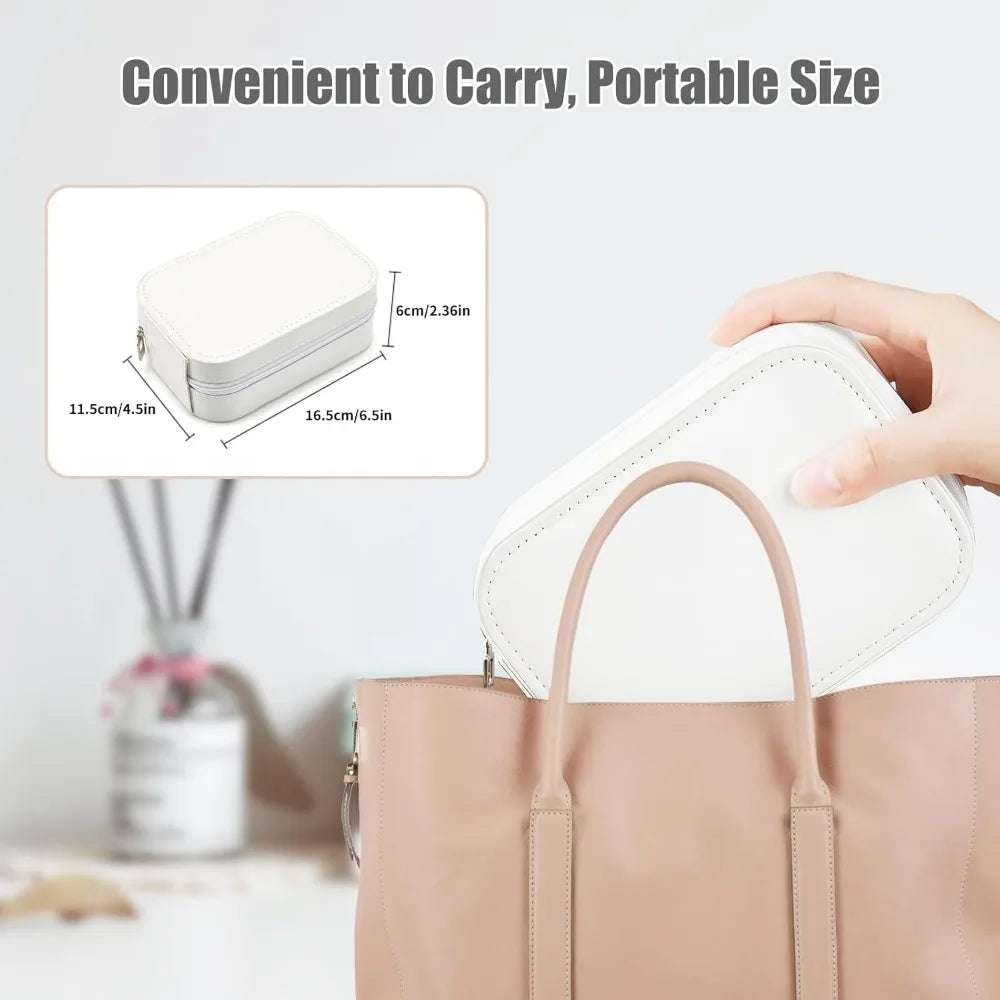 Portable Mini Vanity with LED Mirror