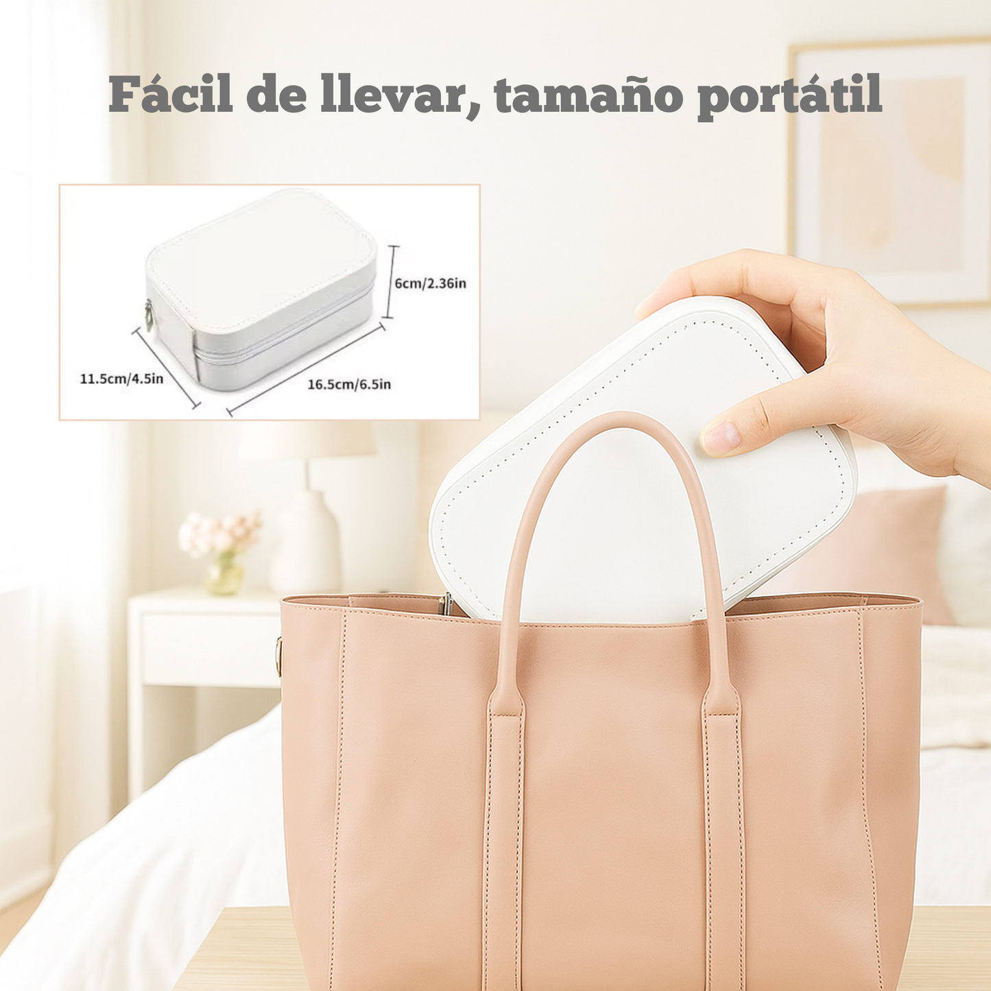Espejo de Maquillaje Portátil con Luz